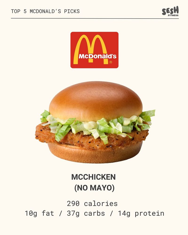 McChicken (no mayo) with Apple Slices