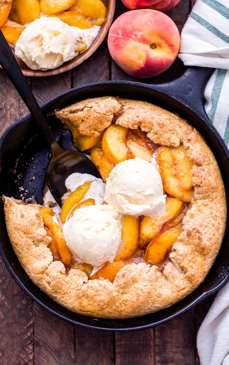 Peach cobbler