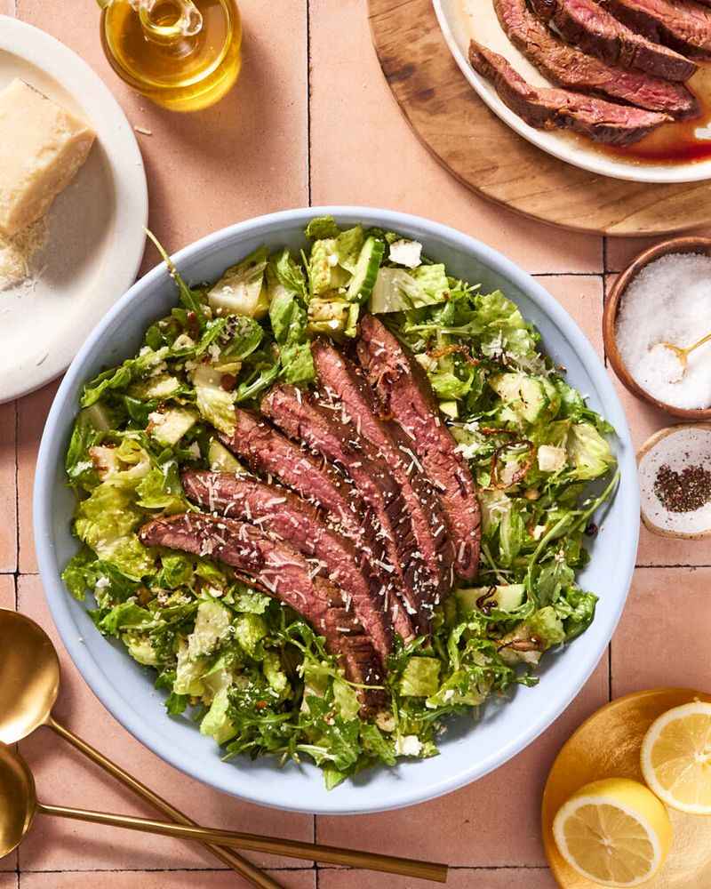 Steak And Bagged Salad