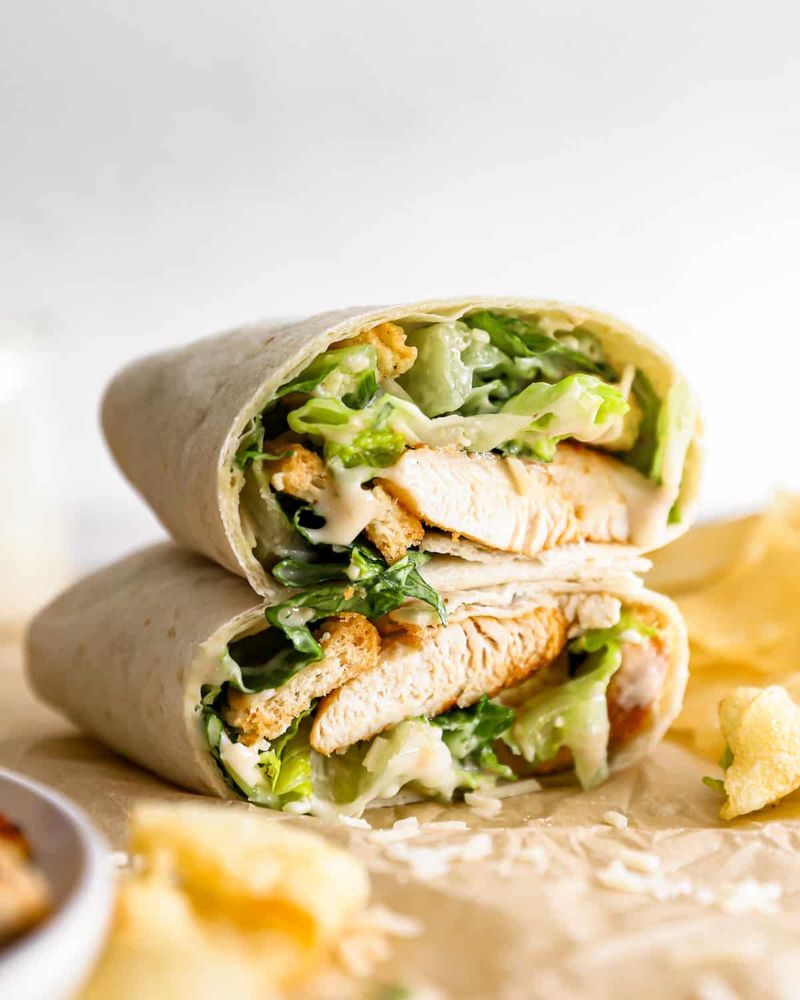 Chicken Caesar Wraps