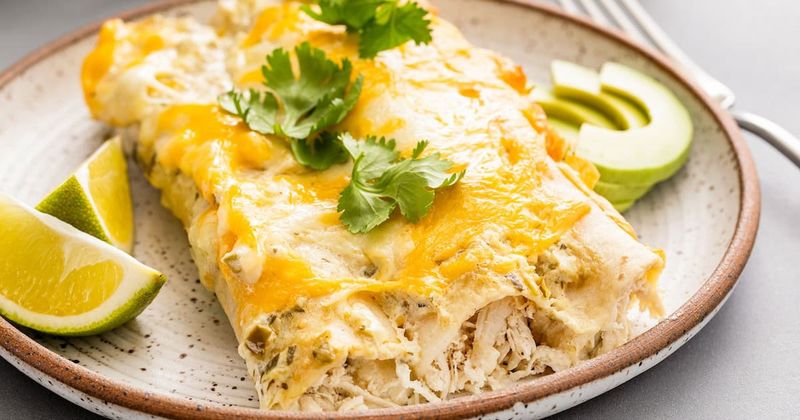 Sour Cream Chicken Enchiladas