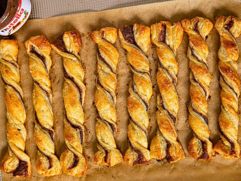 Nutella Puff Pastry Twists
