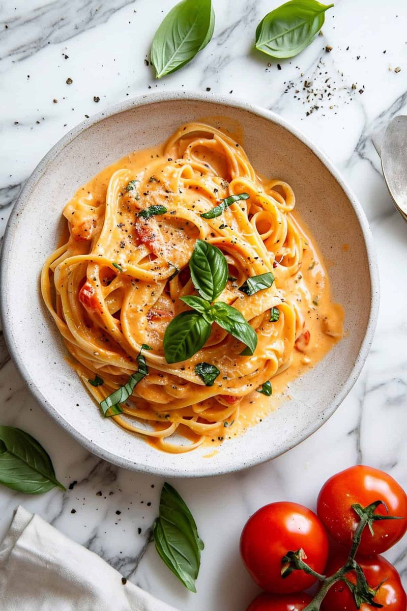One-Pot Creamy Tomato Basil Pasta