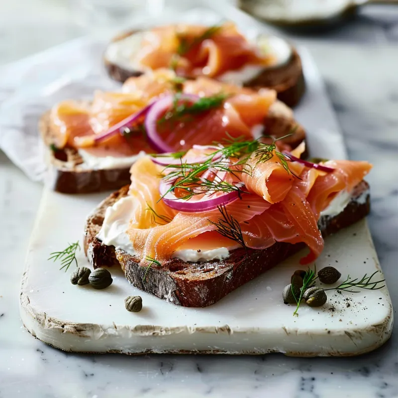 Smoked Salmon on Brown Bread
