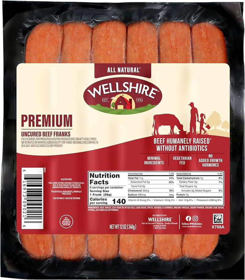 Wellshire All-Natural Beef Franks