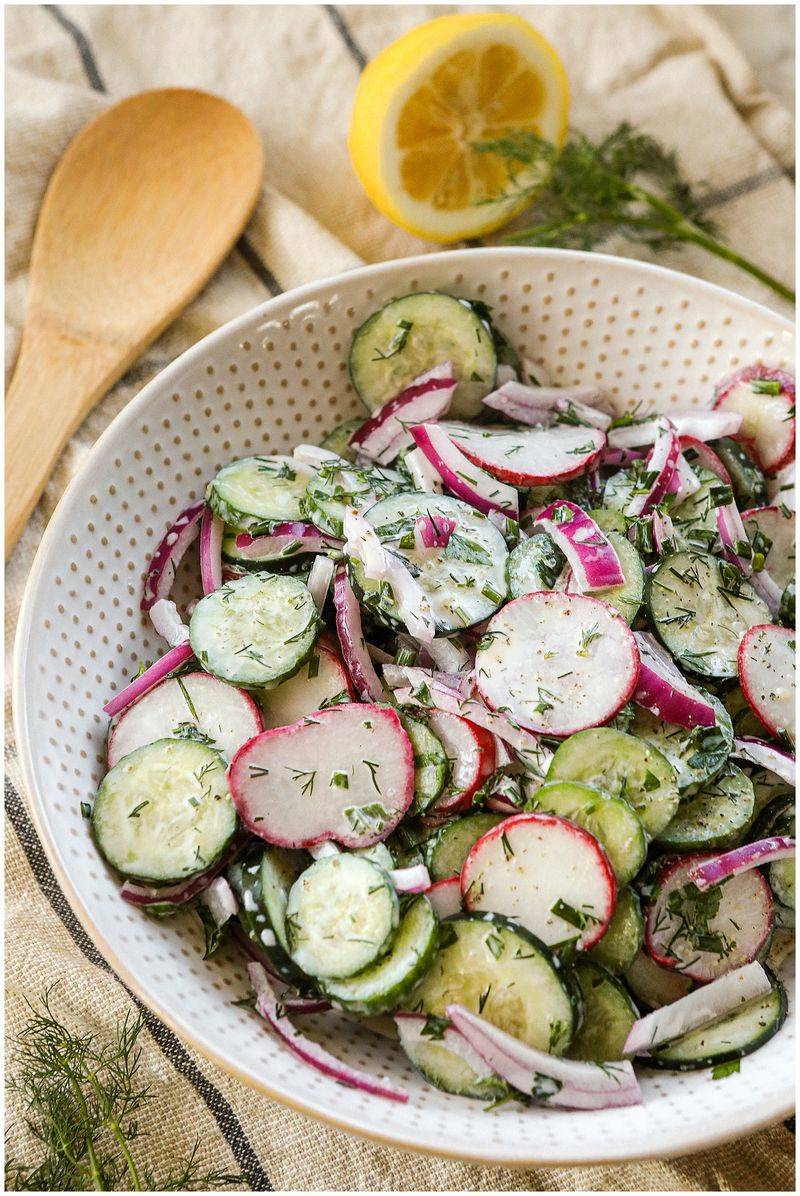 Cucumber Radish Crunch with Chives