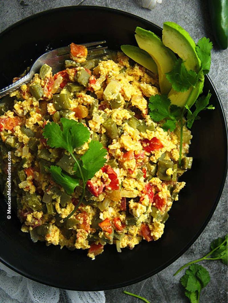 Nopales and Egg Scramble