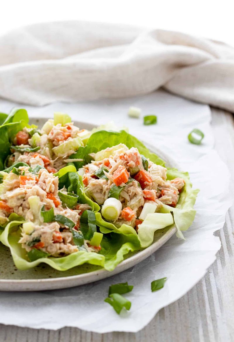 Tuna Avocado Lettuce Cups