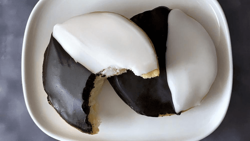Black & White Cookies: Half-and-Half Bites Only