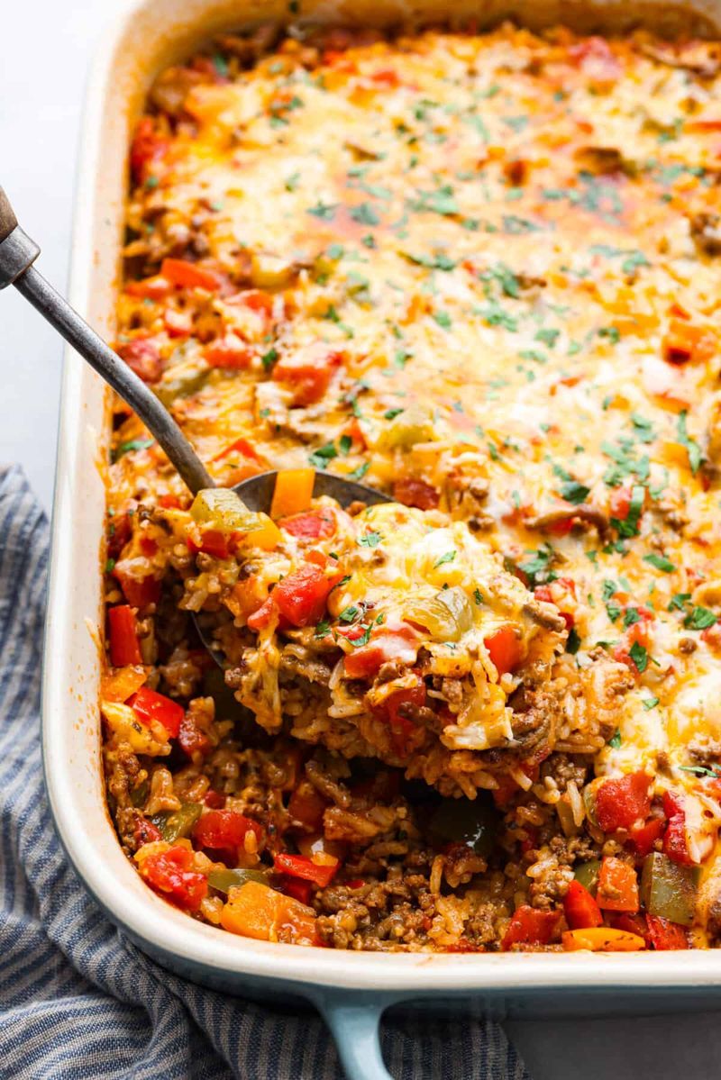 Baked Stuffed Pepper Casserole