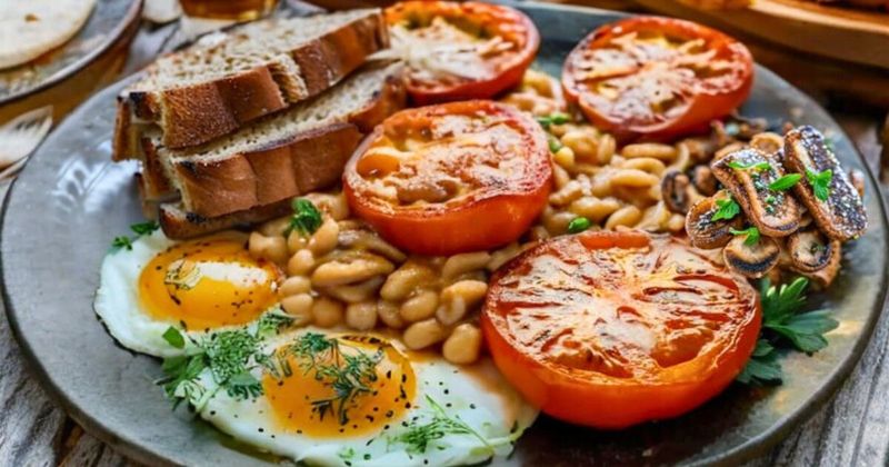 Irish-Style Full Breakfast Plate
