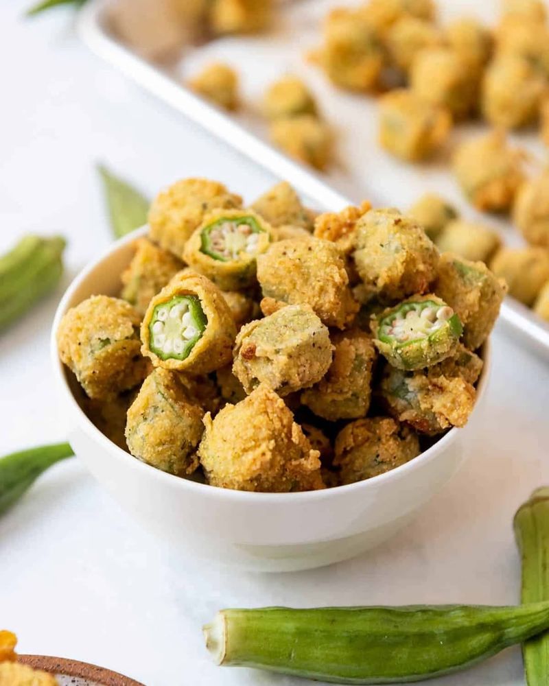 Fried okra