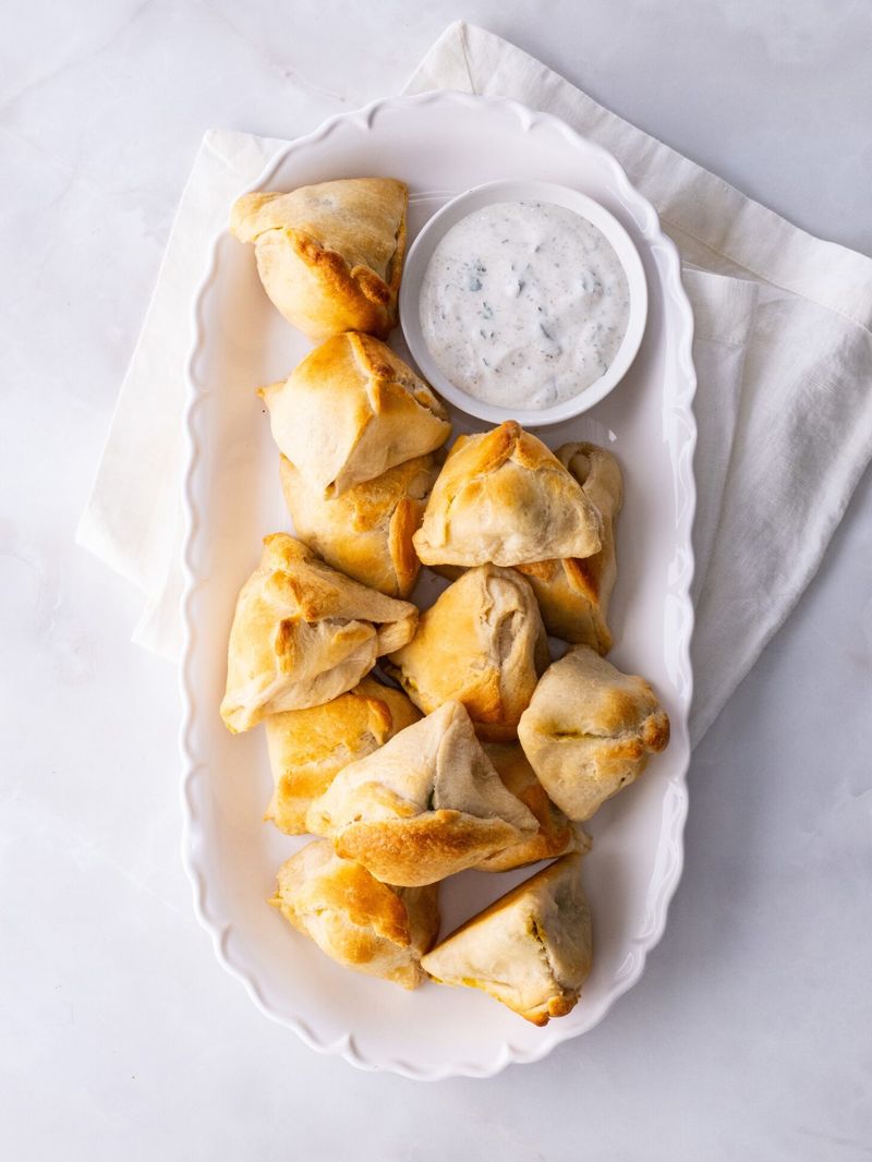 Samosa-Inspired Crescent Triangles