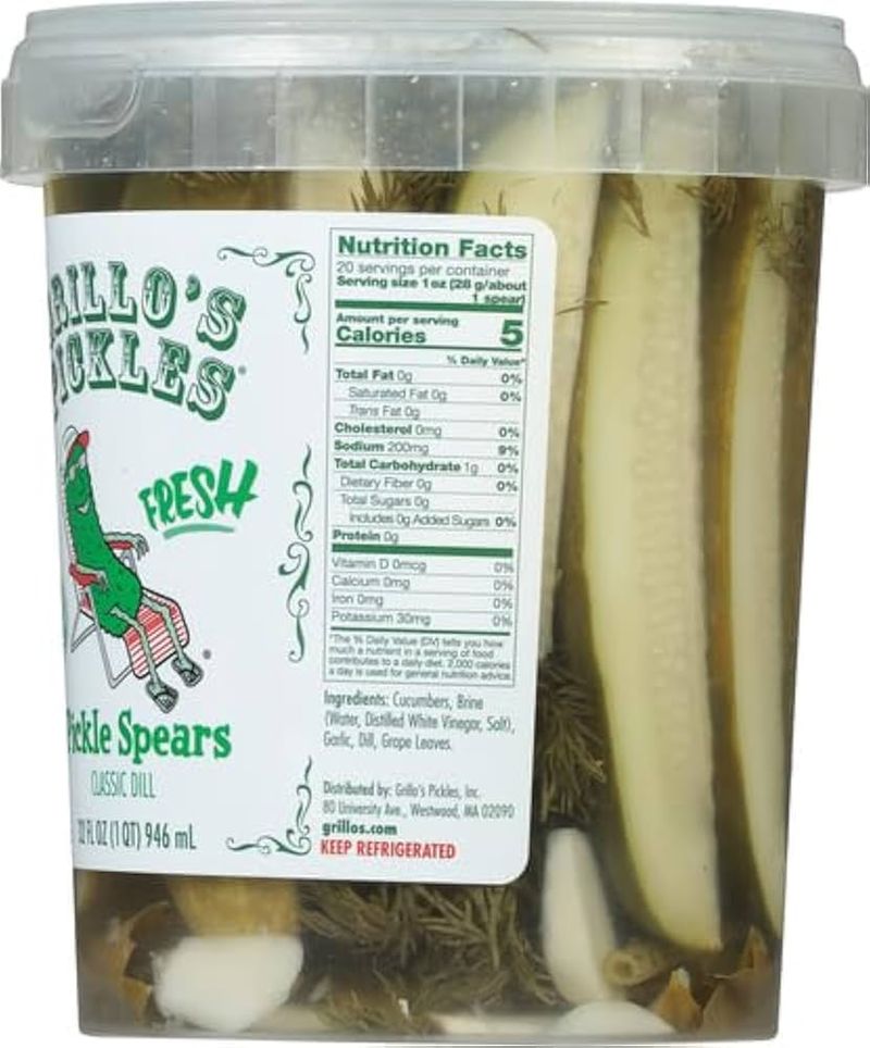 Grillo’s Pickles Dill Spears