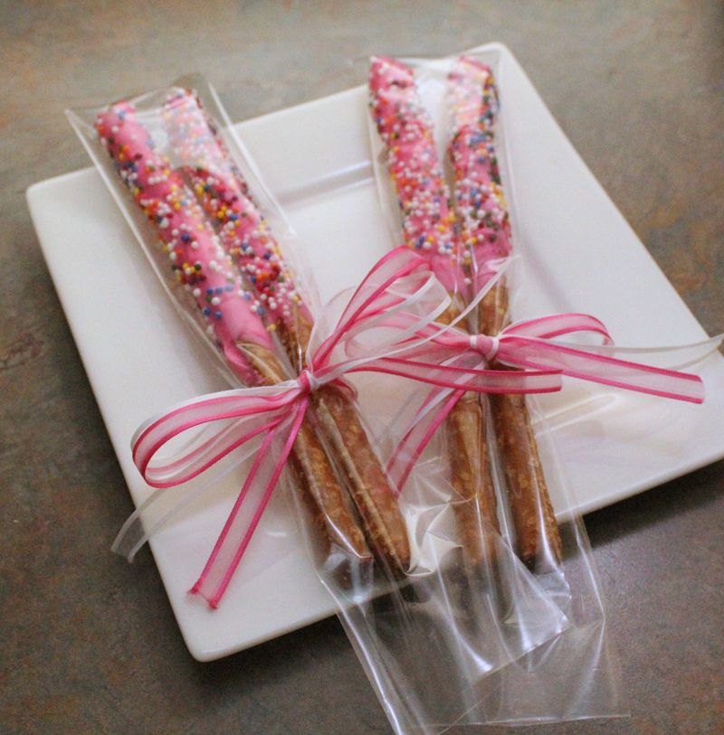 Chocolate-covered pretzels