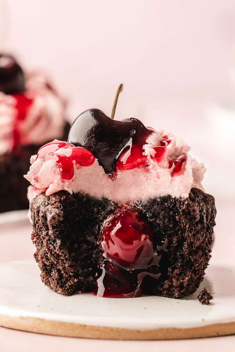 Black Forest Cherry Cupcakes
