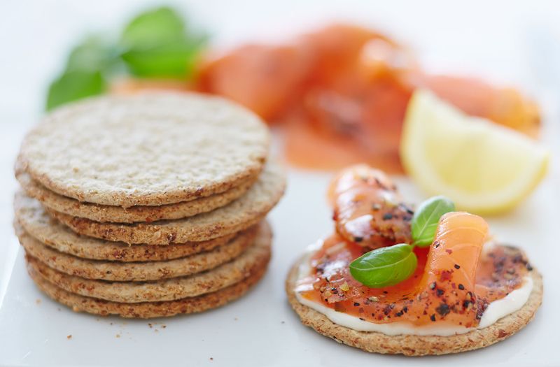 Smoked Salmon with Oatcakes