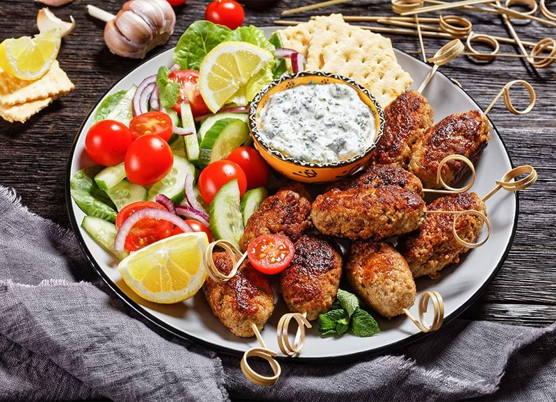 Lamb Kofta With Mint Yogurt