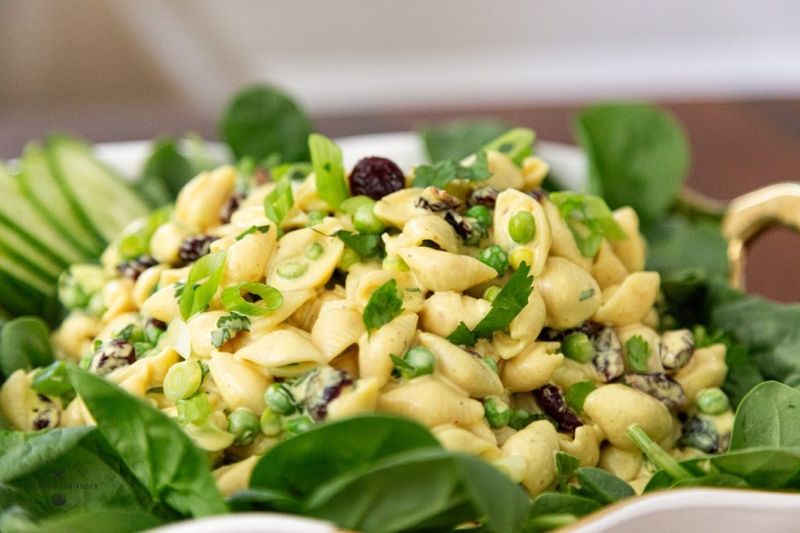 Curry Chickpea Pasta Salad