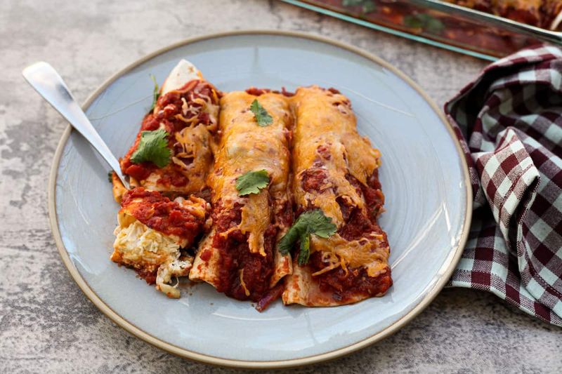 Chicken Enchiladas Rojas