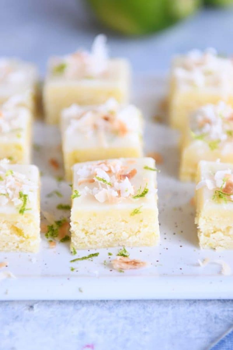 Coconut Lime Cookie Bars