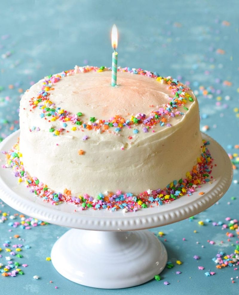Classic Vanilla Birthday Cake