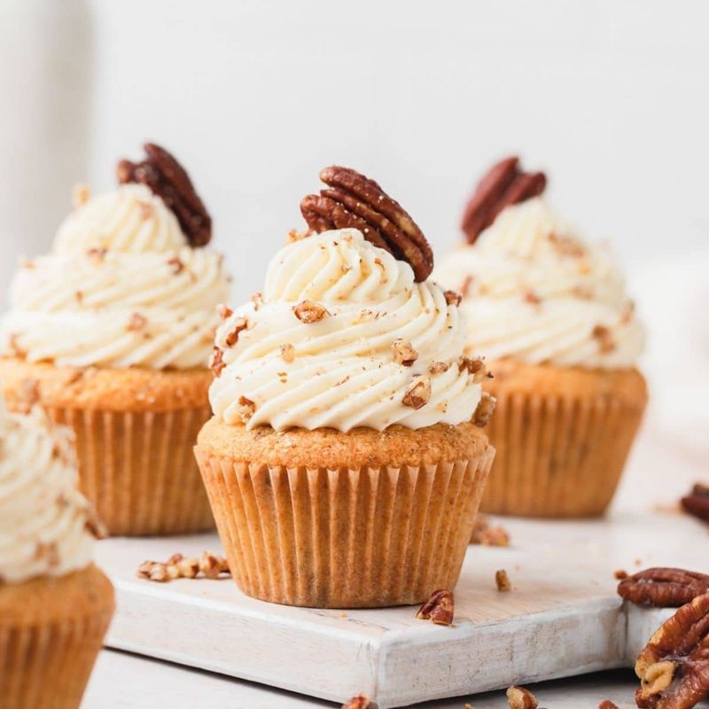 Butter Pecan Cupcakes