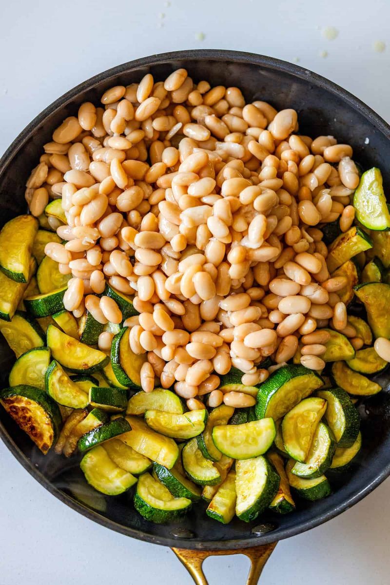 Zucchini and White Bean Skillet