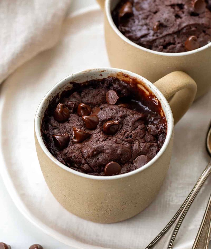 Microwave mug brownie (light version)