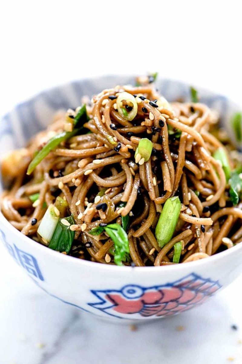 Sesame Ginger Soba and Veggie Salad