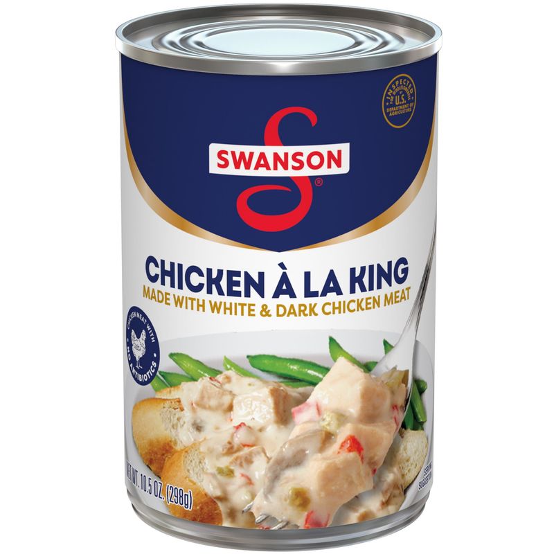 Canned chicken à la king
