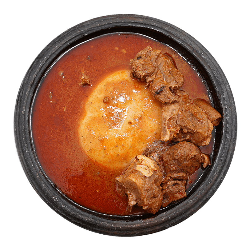 Fufu with Light Soup