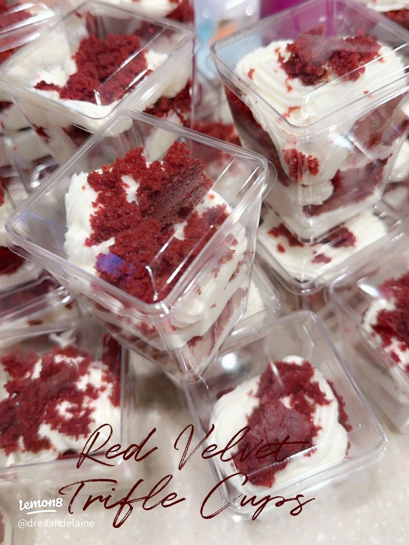 Red Velvet Cake Trifles