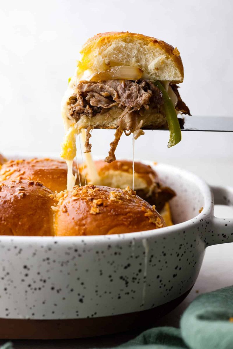 Philly Cheesesteak Sliders