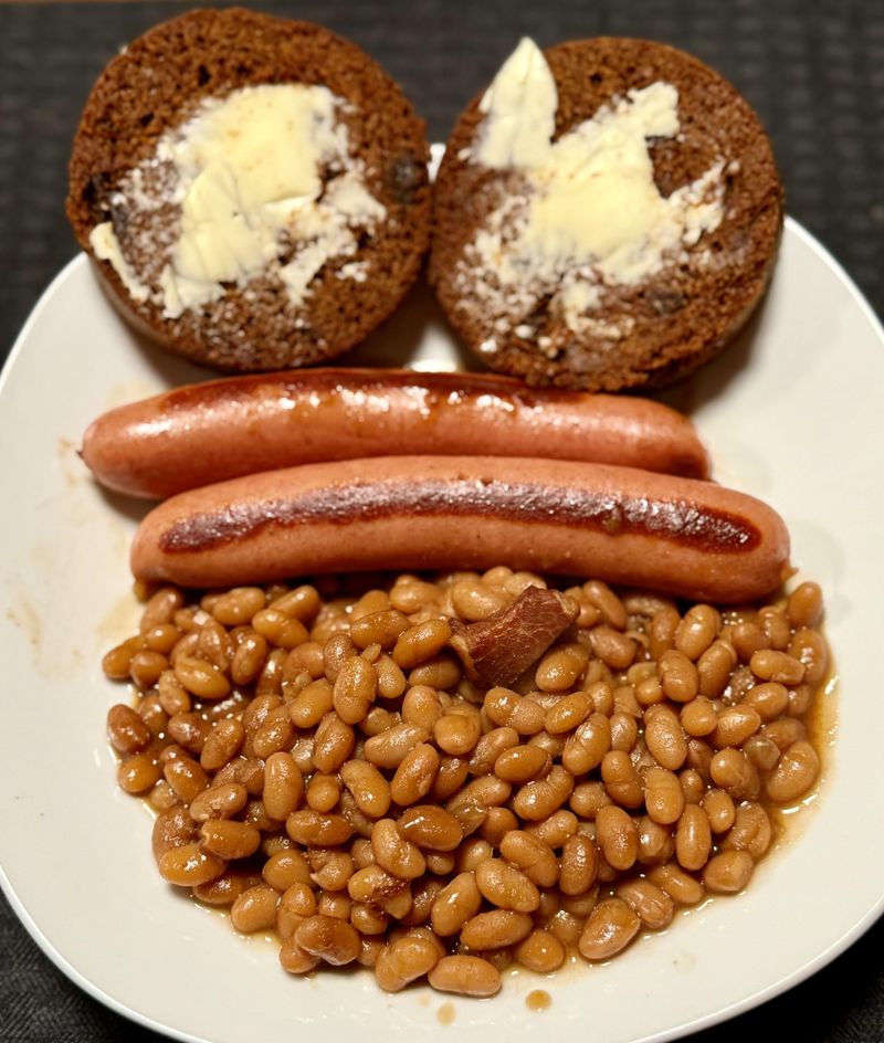 Brown Bread With Beans and Franks