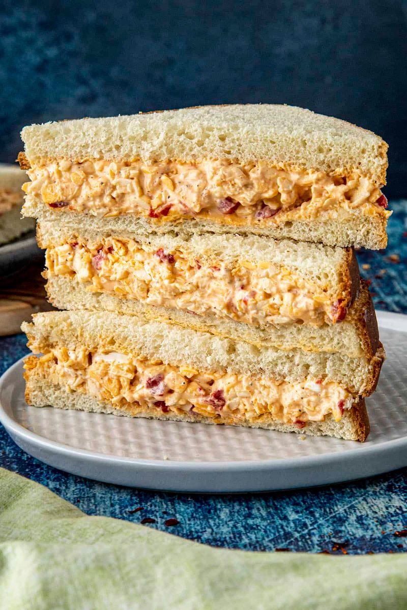 Pimento Cheese On White Bread