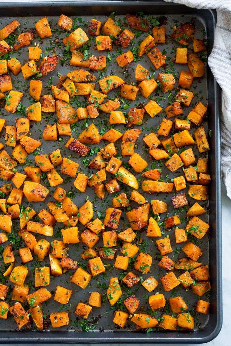 Sheet-Pan Roasted Butternut Squash with Garlic and Rosemary