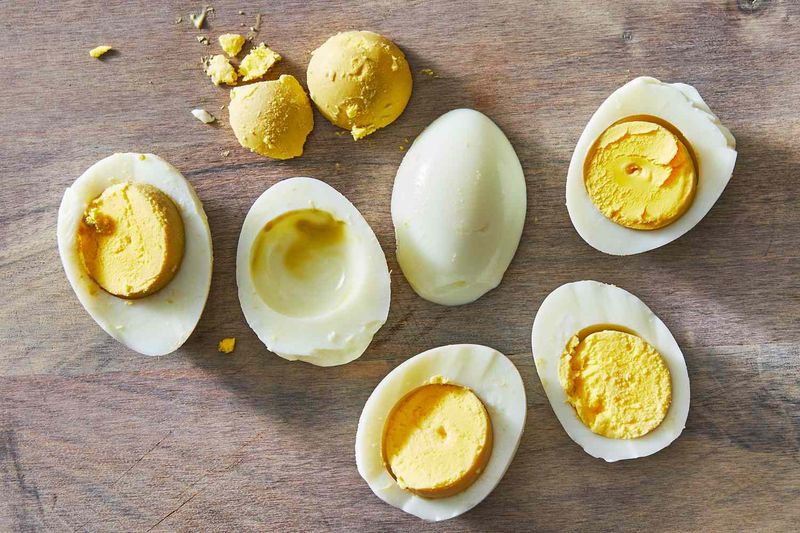 Myth 14: A gray green ring on hard boiled yolks means the egg is bad