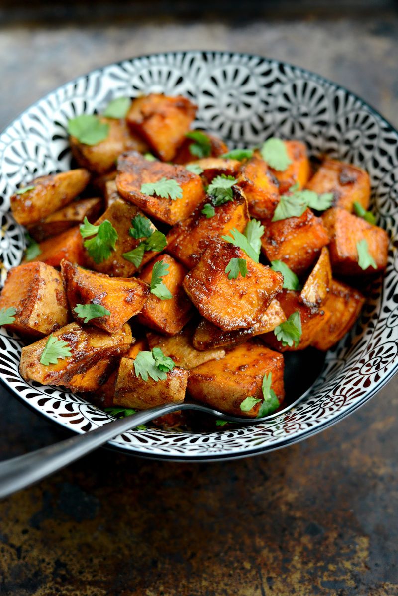 Roasted Sweet Potatoes With Smoked Paprika