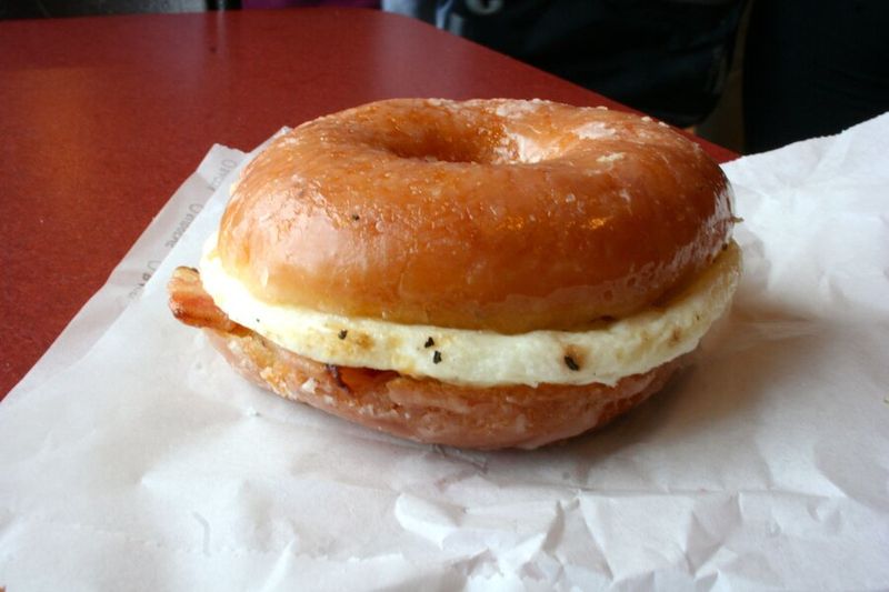 Dunkin’ Glazed Donut Breakfast Sandwich