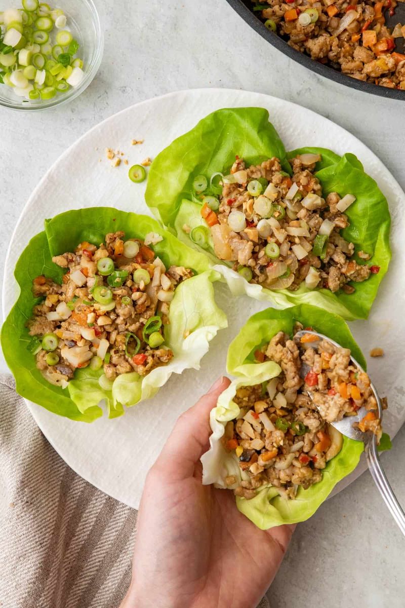 Chicken Lettuce Wrap Cups
