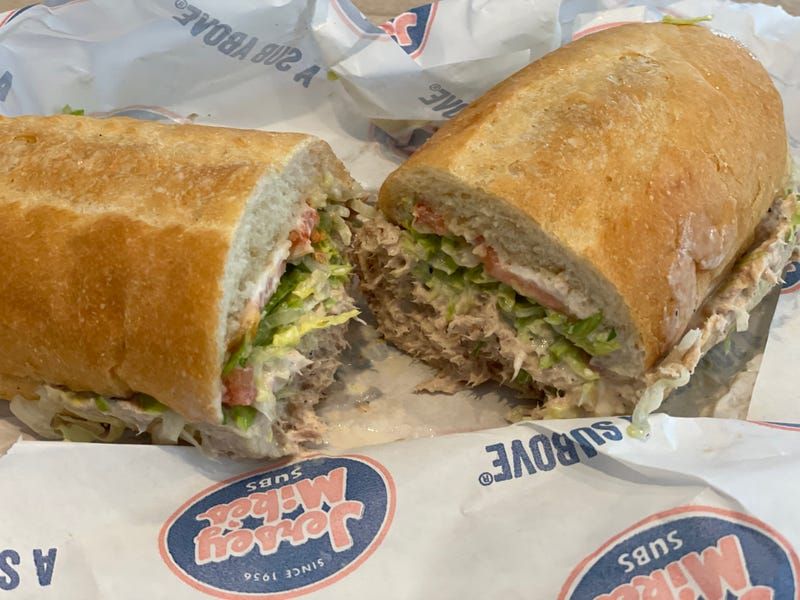Jersey Mike’s – #10 Tuna Fish (Mike’s Way + add provolone)