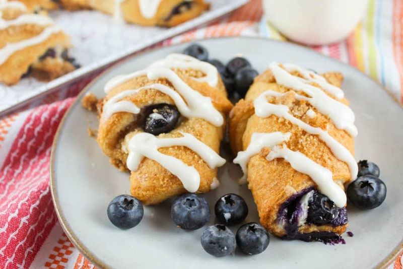 Blueberry Cream Cheese Crescents