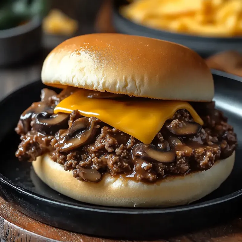 Mushroom Steakhouse Sloppy Joes