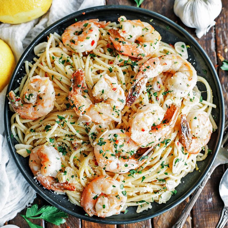 Garlic Butter Shrimp Pasta