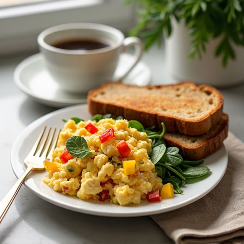 Egg White Veggie Scramble