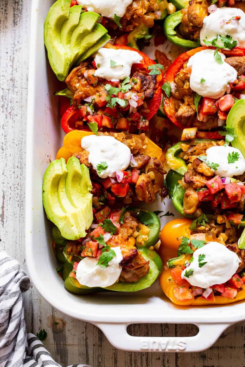 Chicken Fajita Stuffed Peppers