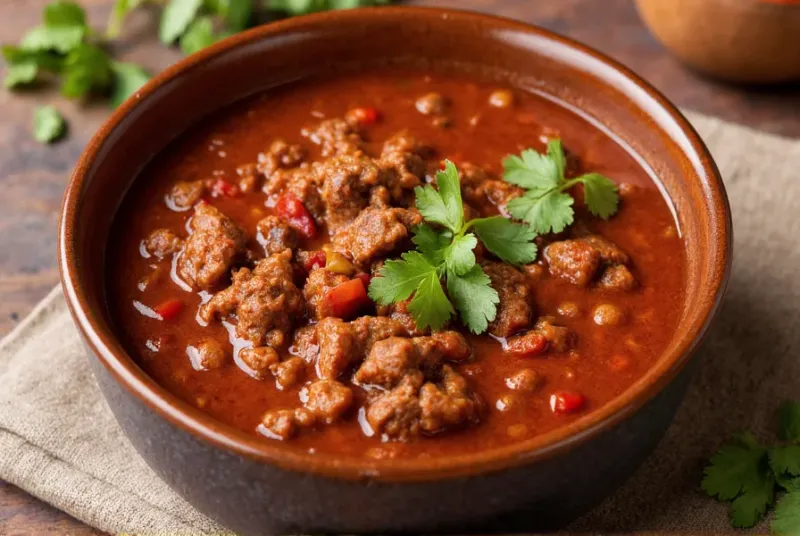 Chili con carne (Texas bowl style)