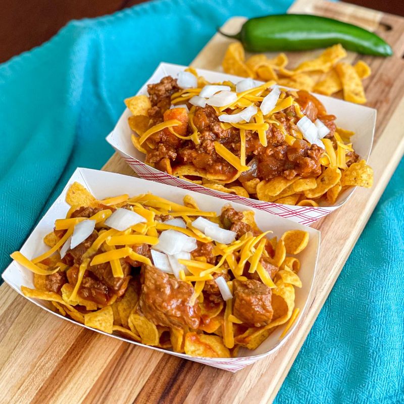 Frito Pie in Paper Boats