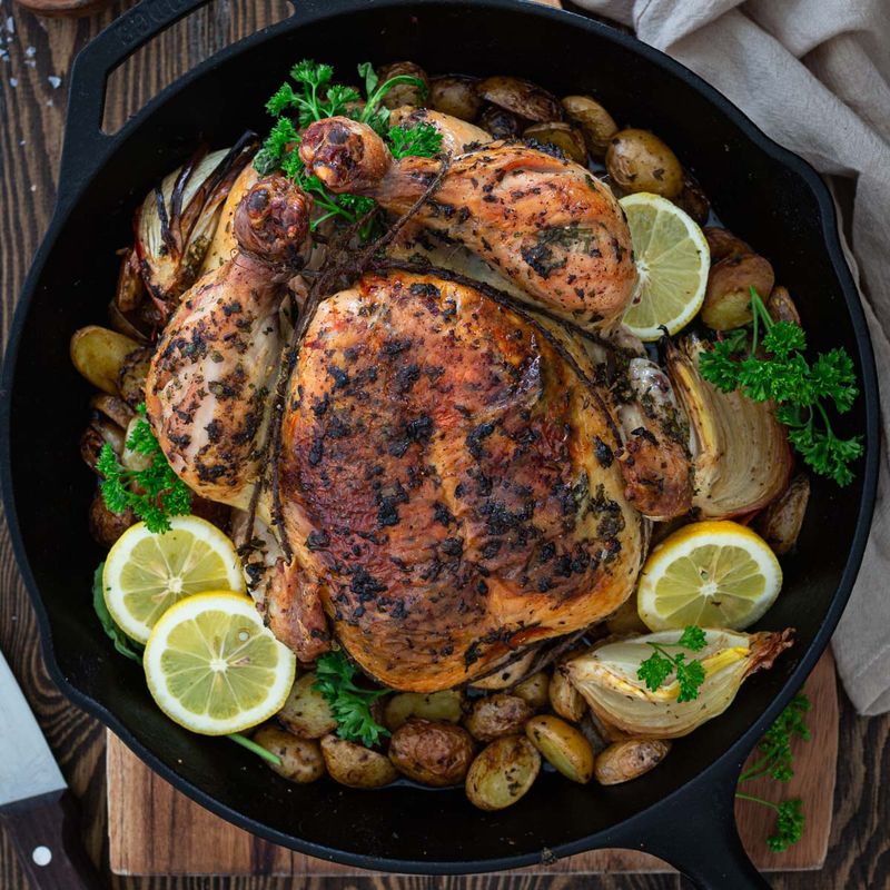 Classic Herb Butter Roast Chicken